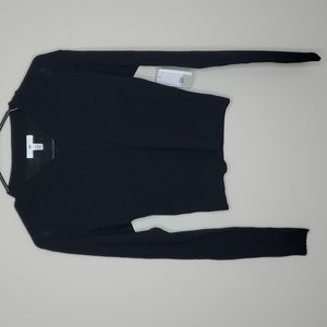 BP cropped black light v nec sweater size medium